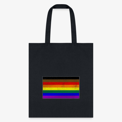 Distressed Philly LGBTQ Gay Pride Flag - Tote Bag