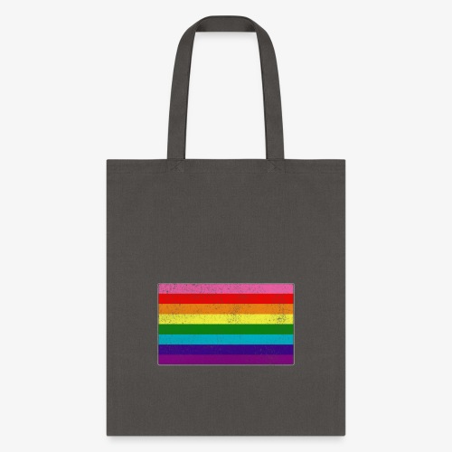Distressed Original LGBT Gay Pride Flag - Tote Bag
