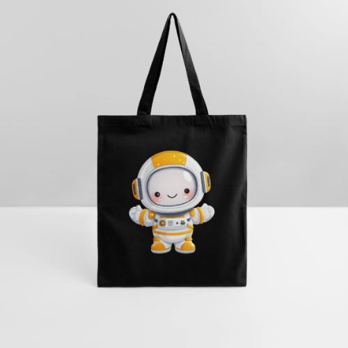 Cute Cartoon Baby Astronaut in White and Yellow - Tote Bag