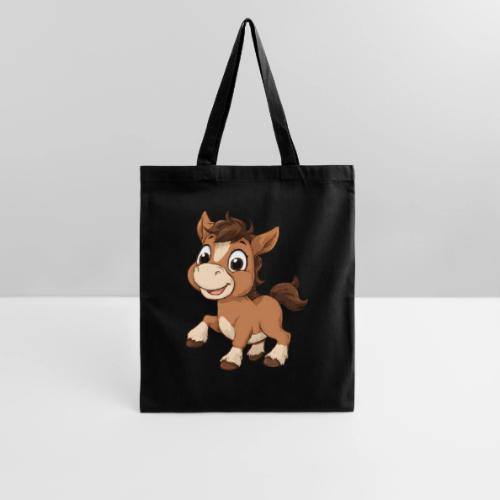 Playful Cartoon Baby Pony Full of Joy - Tote Bag