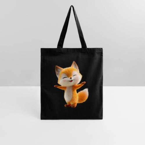 Cute 3D Cartoon Fox Standing Arms Up - Tote Bag
