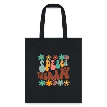Speech language pathology therapy speech therapist - Tote Bag - black - Front