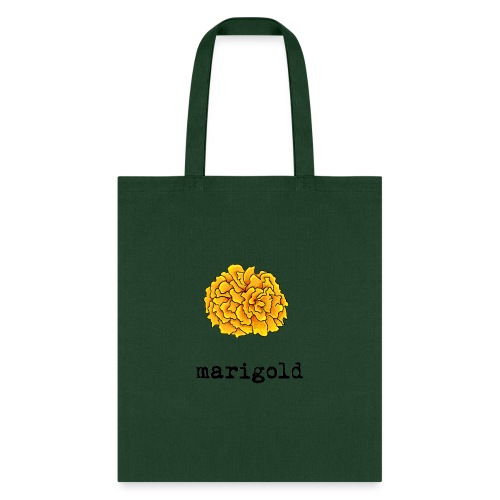 Marigold (black text) - Tote Bag