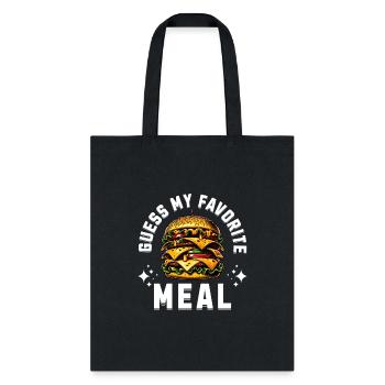 Guess My Favorite Meal Burger - Tote Bag - black - Front