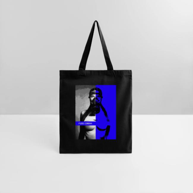 masked girl blue - FUCK CORONA 4 dark clothes