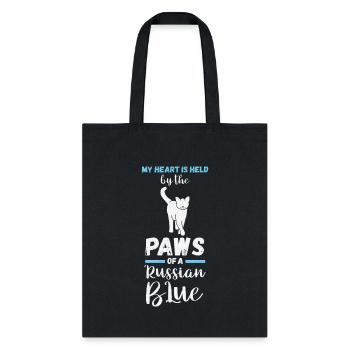 Cat Russian Blue - Tote Bag - black - Front