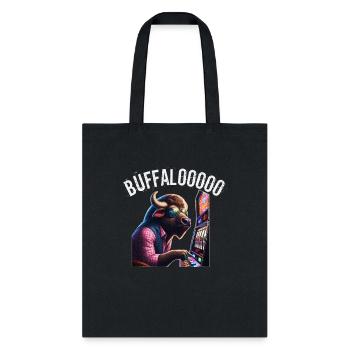 Lucky Buffalo Casino Right Machine BUFFALOOOOO - Tote Bag - black - Front