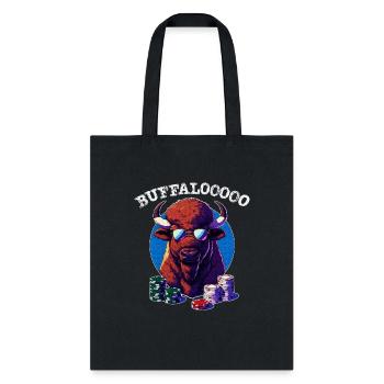 Lucky Buffalo Casino Slot Machine BUFFALOOOOO - Tote Bag - black - Front