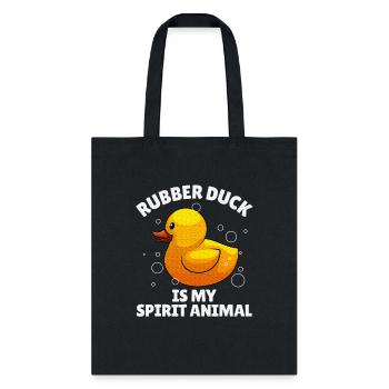 Rubber Duck Art Rubber Ducky Duck Lover - Tote Bag - black - Front