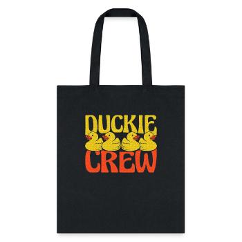 Rubber Duckie Crew Duckling Yellow Rubber Duck - Tote Bag - black - Front