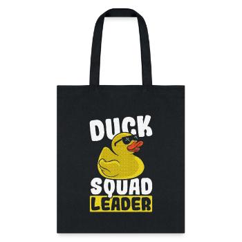 Rubber Duckie Squad Leader Rubber Duck - Tote Bag - black - Front
