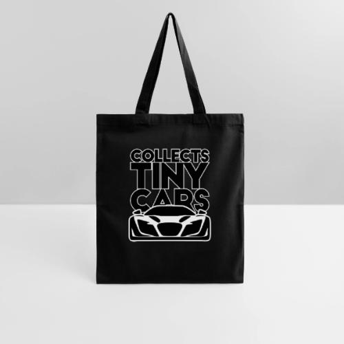 Collects Tiny Cars - Black and White - Tote Bag