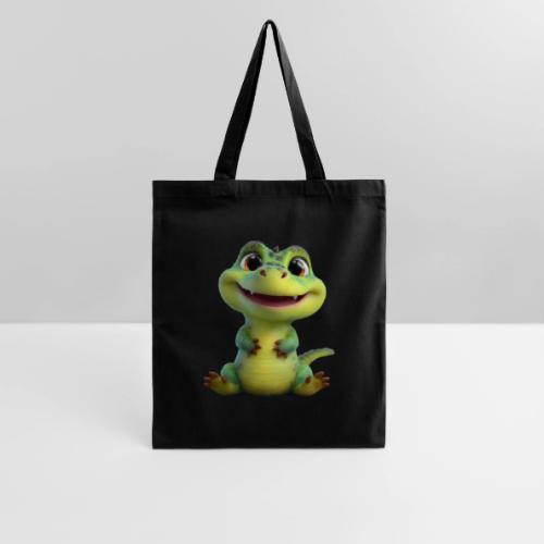 Playful Cartoon Baby Alligator - Tote Bag