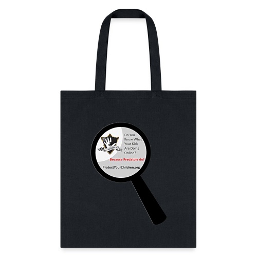 Magnifying Glass w/shield message - Tote Bag