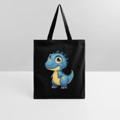 Smiling Blue and Yellow Baby Dinosaur - Tote Bag