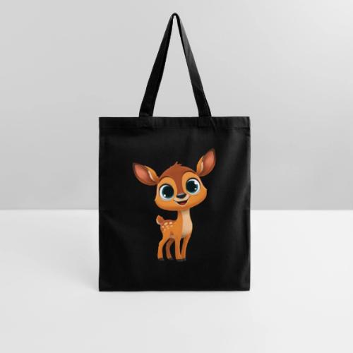 Cute Cartoon Deer with Joyful Big Eyes - Tote Bag
