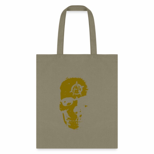 Anarchy Skull Gold Grunge Splatter Dots Gift Ideas - Tote Bag