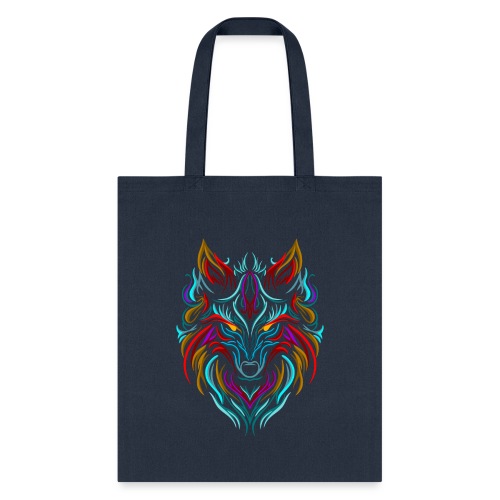 Wolf Tattoo Colorful - Tote Bag