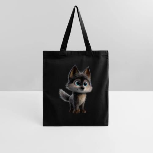 Innocent Cartoon Baby Wolf - Tote Bag