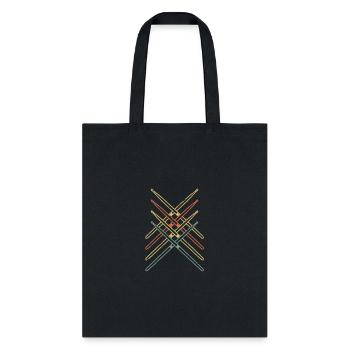 Retro Drumsticks Drummer Gifts Drums - Tote Bag - black - Front