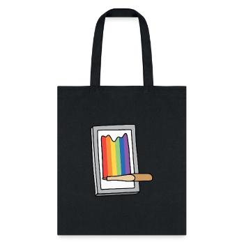 Rainbow Screenprinting Screen - Tote Bag - black - Front
