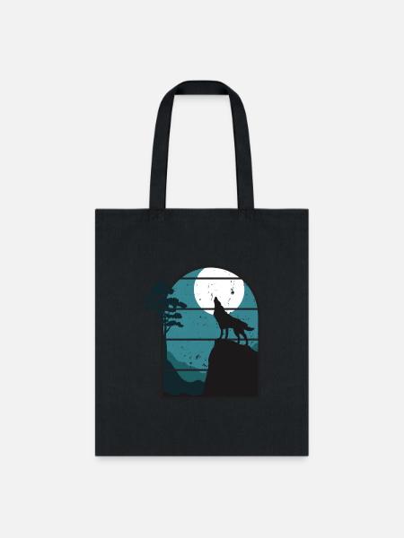 WOLF WILDLIFE - Tote Bag - black