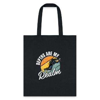Depths Are My Realm Diver - Tote Bag - black - Front