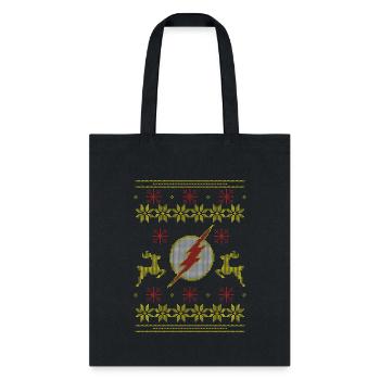 Justice League The Flash Ugly Christmas - Tote Bag - black - Front