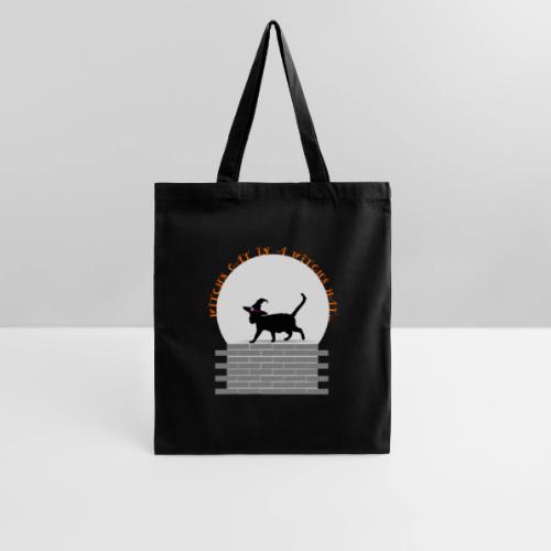 Witch's Cat In A Witch's Hat - Tote Bag