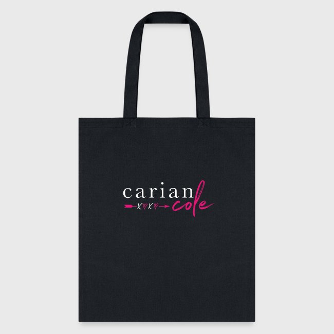 carian cole logo white pink