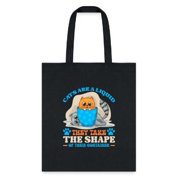 Tabby Orange Cat Hide in Cup - Tote Bag - black - Front
