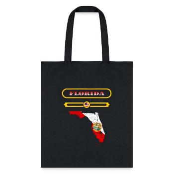 FLORIDA. FLORIDA MAP. UNITED STATES. SAMER BRASIL - Tote Bag - black - Front
