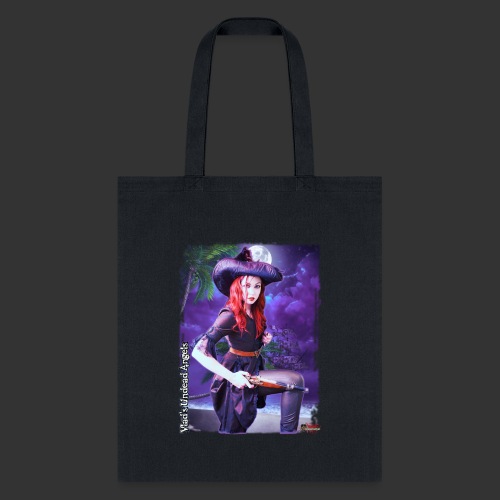 Live Undead Angels: Vamp Pirate Jacquotte On Beach - Tote Bag