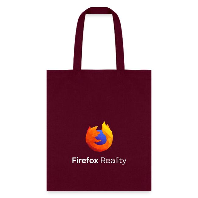 Firefox Reality - Transp., Vertical, White Text