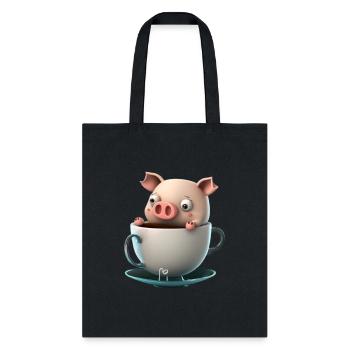 Coffe hog - Tote Bag - black - Front
