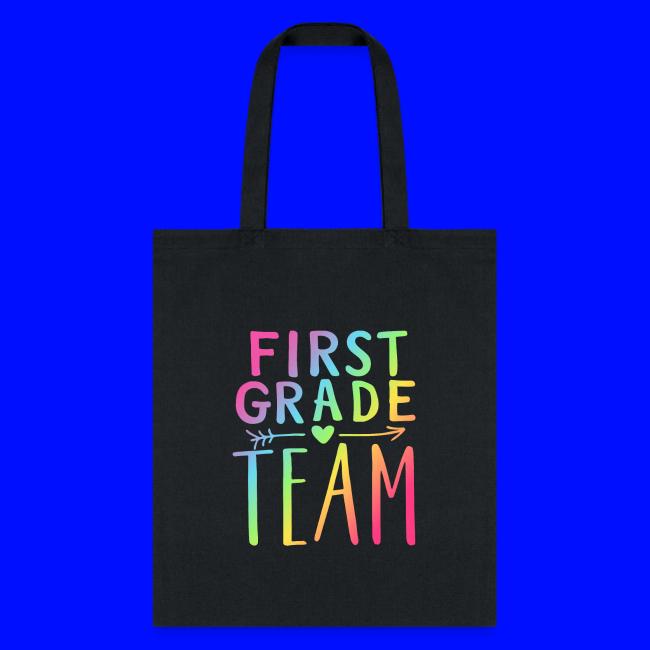 First Grade Team Neon Rainbow Teacher T-Shirts