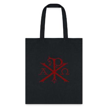 Jesus Christ Alpha and Omega - XR AO - Tote Bag - black - Front