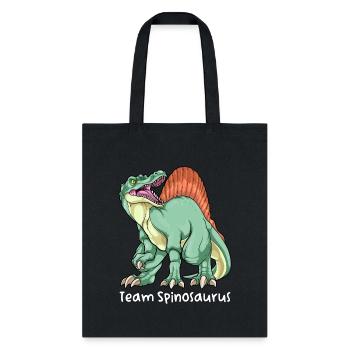 Team Spinosaurus Dinosaur Spine Lizard Prehistoric - Tote Bag - black - Front