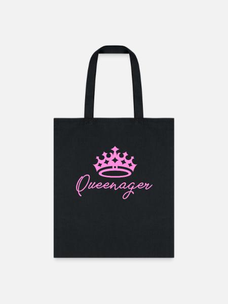 Queenager - Tote Bag - black