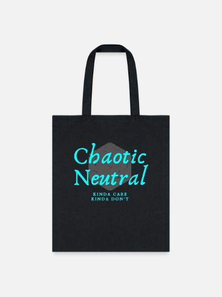 Chaotic Neutral - Tote Bag - black