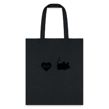 mouse heartbeat - Tote Bag - black - Front