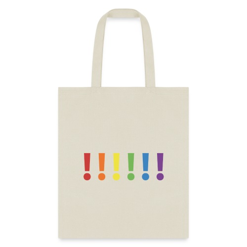 Pride Rainbow Exclamation Marks - Tote Bag