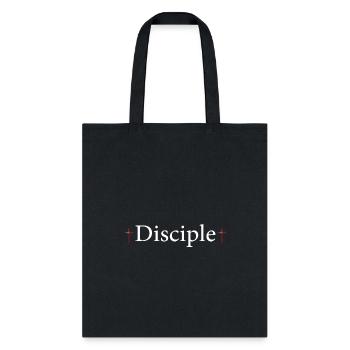 Disciple White Logo - Tote Bag - black - Front