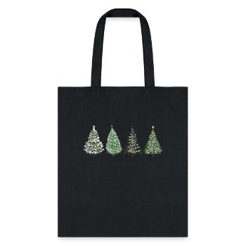 Christmas Tree Cute Christmas Pine Tree Christmas - Tote Bag - black - Front