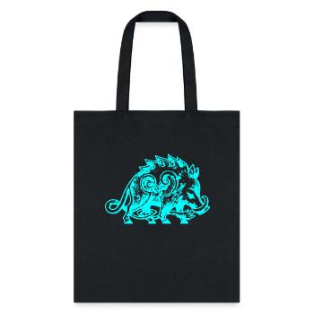 Celtic Boar - Tote Bag - black - Front