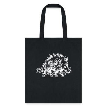 Celtic Boar - Tote Bag - black - Front