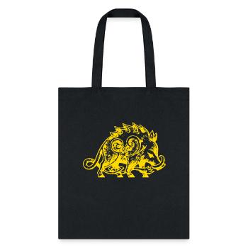 Celtic Boar - Tote Bag - black - Front