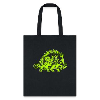 Celtic Boar - Tote Bag - black - Front