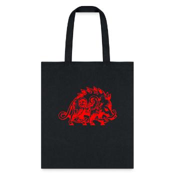 Celtic Boar - Tote Bag - black - Front