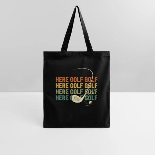 Here Golf Golf Golf Vintage Sunset Style - Tote Bag